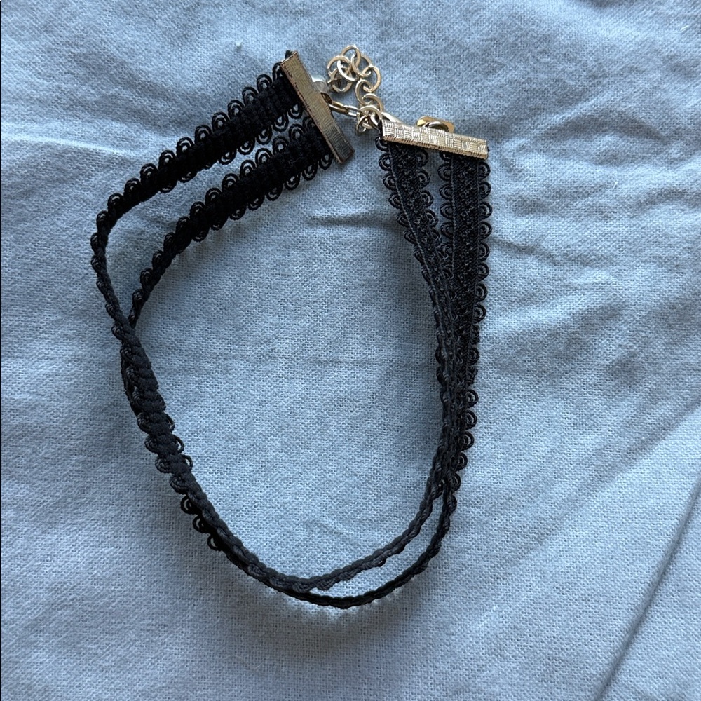 Black Lace Choker Necklace